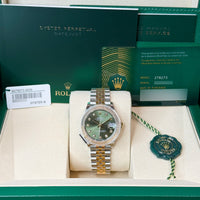 Rolex Datejust 31 mm 278273 Olive Green NEW 2025 AUGUST Diamonds Jubilee