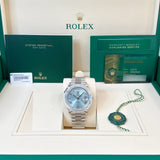 Rolex Day-Date 228236 Ice Blue Roman NEW 2025 AUGUST President Platinum 40 mm