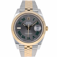 Rolex Datejust 41 mm 126333 Wimbledon NEW 2024 Jubilee Slate Roman Gold & Steel