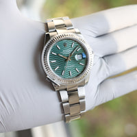 Rolex Datejust 41 mm 126334 Green Fluted UNWORN 2022 Oyster Steel