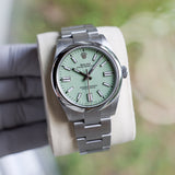 Rolex Oyster Perpetual 41 mm 2026 JULY UNWORN 134300 Pistachio