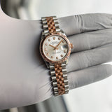 Rolex Datejust 31 mm 278271 Silver Diamonds NEW 2026 Rose Gold & Steel Jubilee