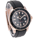 Rolex Yacht-Master 126655 Black NEW 2025 AUGUST Rose Gold Oysterflex 40 mm