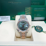 Rolex Datejust 36 mm 2026 AUGUST UNWORN 126231 Mint Green Roman STICKERS Jubilee Rose Gold & Steel