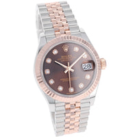 Rolex Datejust 31 mm 278271 Chocolate NEW 2025 JUNE Rose Gold & Steel Jubilee