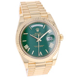 Rolex Day-Date 40 mm 228238 Green NEW 2026 President Yellow Gold