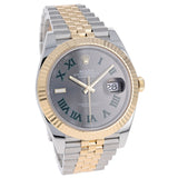 Rolex Datejust 41 mm 126333 Wimbledon NEW 2024 Jubilee Slate Roman Gold & Steel