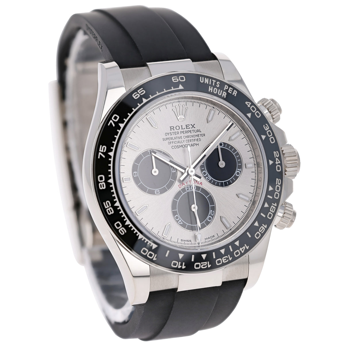 Rolex Daytona 126519LN Steel Ghost NEW 2026 JUNE White Gold Oysterflex ...