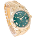 Rolex Day-Date 40 mm 228238 Green NEW 2026 President Yellow Gold