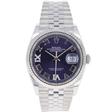 Rolex Datejust 36 mm 126234 Aubergine NEW 2024 VI IX Diamonds Jubilee