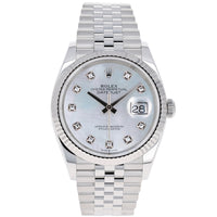 Rolex Datejust 36 mm 126234 Mother of Pearl NEW 2024 MOP White Diamonds Jubilee