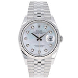 Rolex Datejust 36 mm 126234 Mother of Pearl NEW 2024 MOP White Diamonds Jubilee