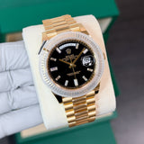 Rolex Day-Date 40 mm 228238 Black Diamonds NEW 2026 MARCH President Yellow Gold
