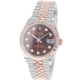 Rolex Datejust 31 mm 278271 Chocolate NEW 2025 JUNE Rose Gold & Steel Jubilee