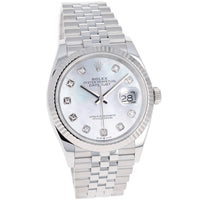 Rolex Datejust 36 mm 126234 Mother of Pearl NEW 2024 MOP White Diamonds Jubilee