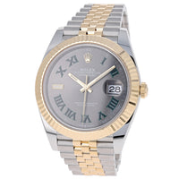 Rolex Datejust 41 mm 126333 Wimbledon NEW 2024 Jubilee Slate Roman Gold & Steel