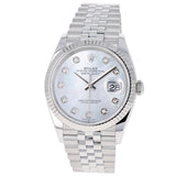 Rolex Datejust 36 mm 126234 Mother of Pearl NEW 2024 MOP White Diamonds Jubilee