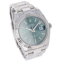 Rolex Datejust 41 mm 126334 Mint Green NEW 2024 SEPTEMBER Oyster Steel