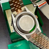 Rolex Datejust 36 mm 2026 AUGUST UNWORN 126231 Mint Green Roman STICKERS Jubilee Rose Gold & Steel