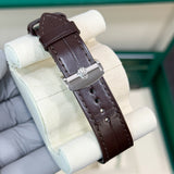 Rolex 1908 52506 Ice Blue NEW 2026 Platinum Brown Leather 39 mm