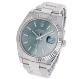 Rolex Datejust 41 mm 126334 Mint Green NEW 2024 SEPTEMBER Oyster Steel