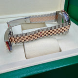 Rolex Datejust 36 mm 2026 AUGUST UNWORN 126231 Mint Green Roman STICKERS Jubilee Rose Gold & Steel
