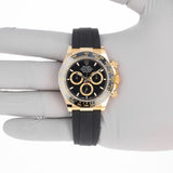 Rolex Daytona 126518LN Black NEW 2026 Yellow Gold Oysterflex 40 mm