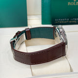 Rolex 1908 52506 Ice Blue NEW 2026 Platinum Brown Leather 39 mm