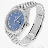 Rolex Datejust 126334 Blue Roman Azzurro 2022 Jubilee Steel 41 mm