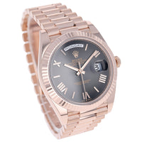 Rolex Day-Date 40 mm 228235 Slate Ombré NEW 2024 President Rose Gold