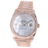 Rolex Day-Date 40 mm 228235 MOP NEW 2024 AUGUST Mother of Pearl President Rose Gold