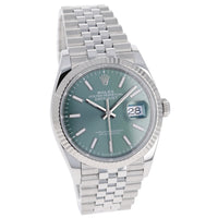 Rolex Datejust 36 mm 126234 Mint Green Jubilee NEW 2024 SEPTEMBER