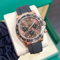 Rolex Daytona 126515LN Chocolate NEW 2025 AUGUST Rose Gold Oysterflex 40 mm