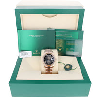 Rolex Day-Date 40 mm 228235 Slate Ombré NEW 2024 President Rose Gold