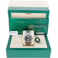 Rolex Datejust 41 mm 126334 NEW 2025 Slate Roman Wimbledon Oyster Steel