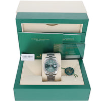 Rolex Datejust 41 mm 126334 Mint Green NEW 2024 SEPTEMBER Oyster Steel