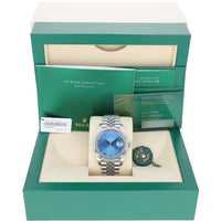 Rolex Datejust 41 mm 126334 Azzurro Blue NEW 2024 DECEMBER Roman Jubilee