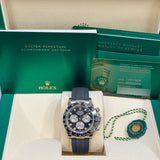 Rolex Daytona 126519LN Black Diamonds NEW 2024 White Gold Oysterflex 40 mm