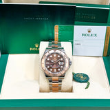 Rolex Yacht-Master 116621 Chocolate 2018 Full Set Rose Gold & Steel 40 mm