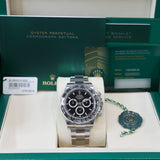 Rolex Daytona 126500LN Black NEW 2025 STICKERS Oyster Steel 40 mm