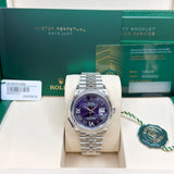 Rolex Datejust 36 mm 126234 Aubergine NEW 2026 JULY Jubilee Steel