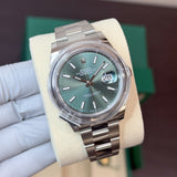 Rolex Datejust 41 mm 126300 Mint Green NEW 2026 Oyster Steel