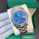 Rolex Datejust 41 mm 126300 Azzurro Blue NEW 2026 MARCH Oyster Steel