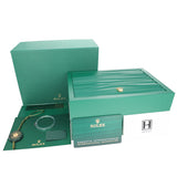 Rolex Oyster Perpetual 41 full set with green serial code tag and bezel protector