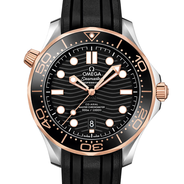 Omega Seamaster Diver 300M 2024 Full Set Rose Gold Steel 42 mm