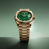 Rolex Day-Date 40 mm 228238 Green NEW 2025 JULY President Yellow Gold