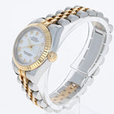 Rolex Lady-Datejust 179173 White Roman c. 2008 Mint Jubilee 18k Yellow Gold & Steel 26 mm