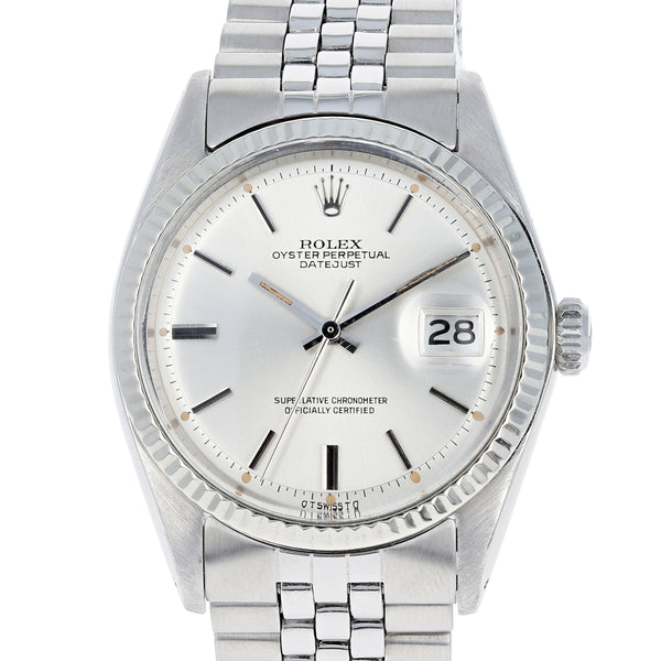 Rolex Datejust 1601 Sigma Dial Cal. 1575 Automatic c. 1973 Jubilee White Gold & Steel 36 mm