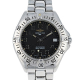 Breitling Colt A17035 Automatic Diver Date Faded Black Arabic Dial Steel 38 mm