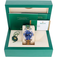 Rolex Submariner Date 116613LB 2016 Box & Papers Blue Yellow Gold & Steel 40 mm